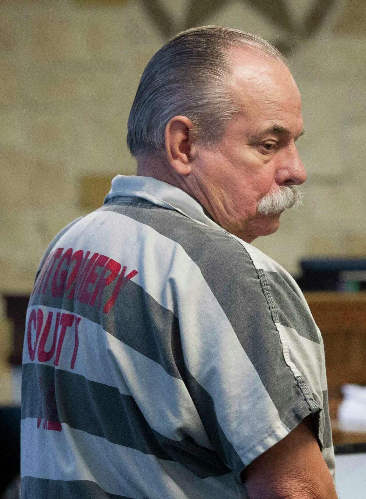 Ronald Cooper is seen during a break in his sentencing hearing in the 359th state District Court, Thursday at the Montgomery County Courthouse, May 4, 2017, in Conroe. Cooper, 69, was found guilty of driving high on prescription pills and crashing into a family sedan, killing all four occupants as they headed home from church on a bright Sunday afternoon in 2015.