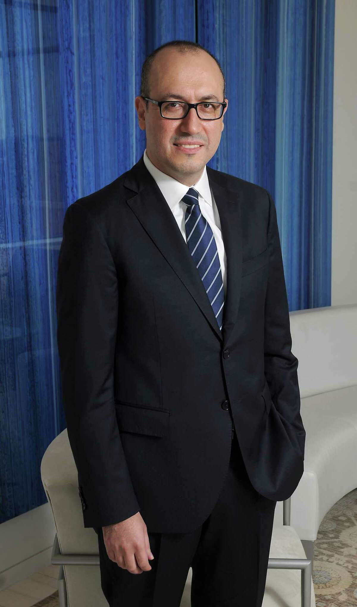 Onur GenÃ©§ ,BBVA Compass CEO, at the company's headquarters May 04,2017.(Dave Rossman Photo)