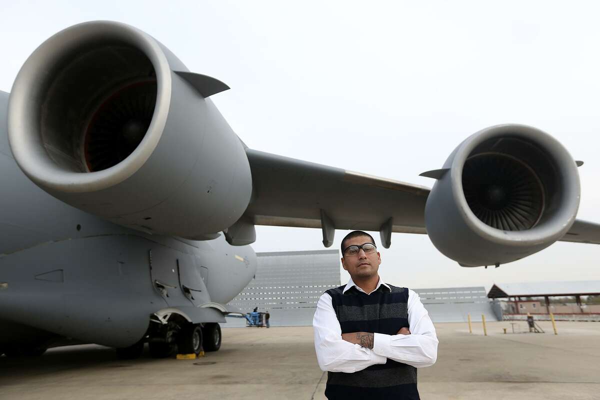 In 2015, the Texas Supreme Court, in a case involving Boeing and the Port of San Antonio, ruled that public contracts could be kept secret for so-called competitive reasons. The upshot has been the public is increasingly shut out on how tax dollars are being spent. Here, Boeing's Reynaldo Alvarado, III, stands by a C-17 Globemaster at the company's site at Port San Antonio in 2013.