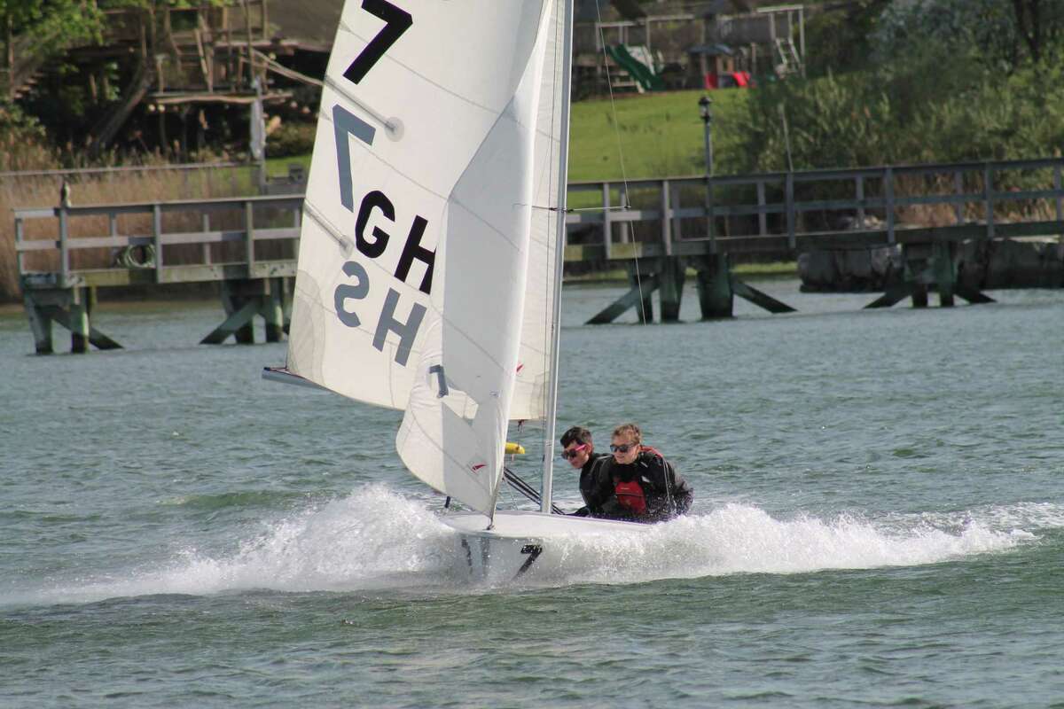 The Greenwich High School sailing team is in the midst of a successful season, having recently placed second at the Connecticut State Championships. The Cardinals are currently in first place in the Fairfield County Sailing League.