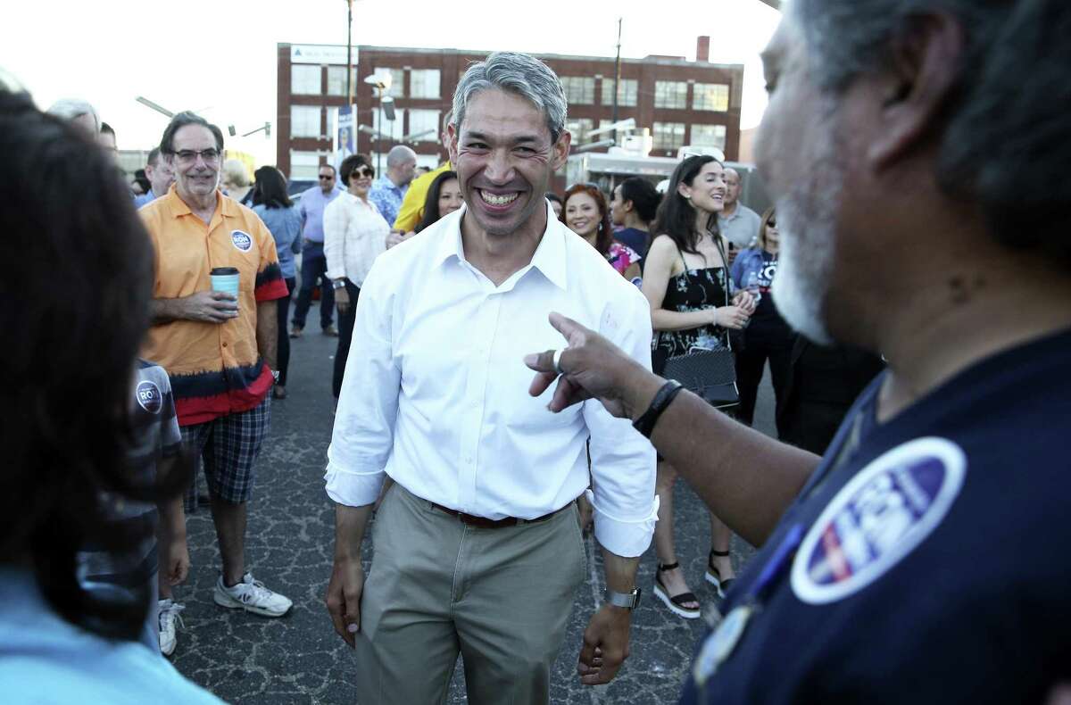 Ron Nirenberg celebrates at his campaign headquarters on May 6, 2017.