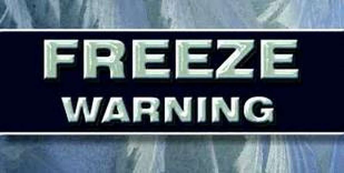 Widespread freezing temperatures are expected tonight into Monday.