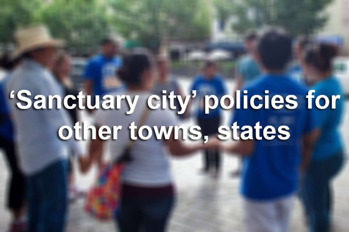 Continue clicking to see "sanctuary city" policies for other states and cities.