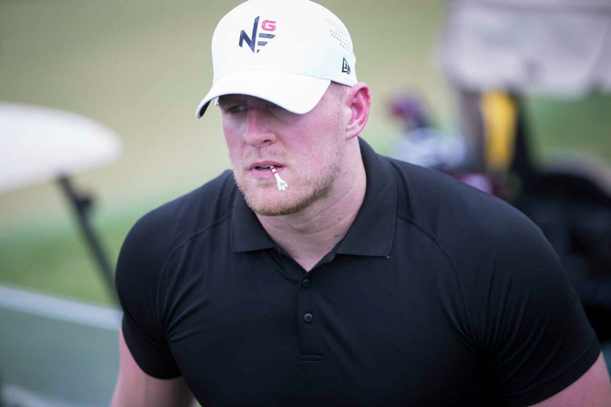 J.J. Watt at Texans' charity golf tournament