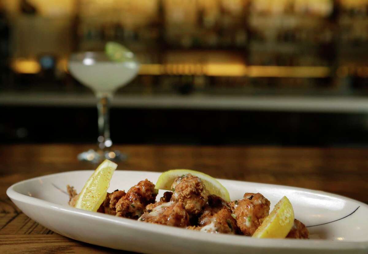 Alligator karaage is featured on the new small bites bar menu at Riel restaurant in Montrose.