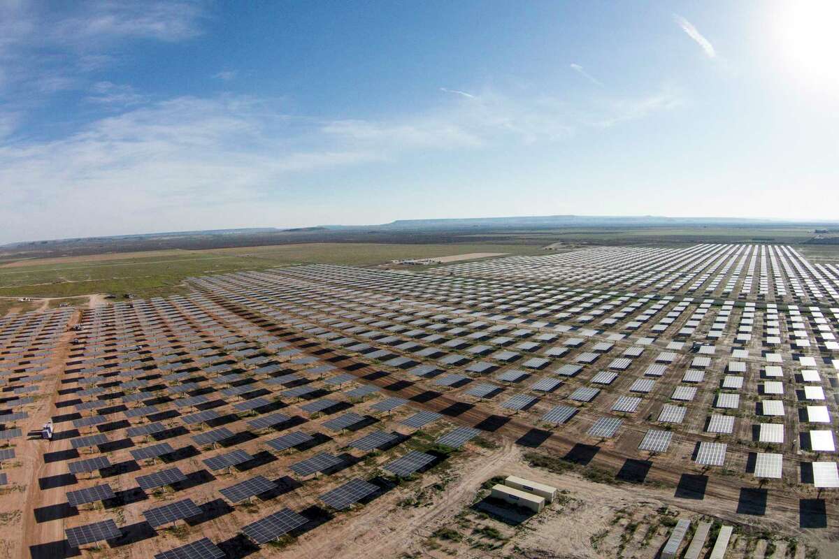This 110-megawatt solar farm is in Iraan, in West Texas. For solar panel buyers, Friday's trade ruling is likely to raise costs.