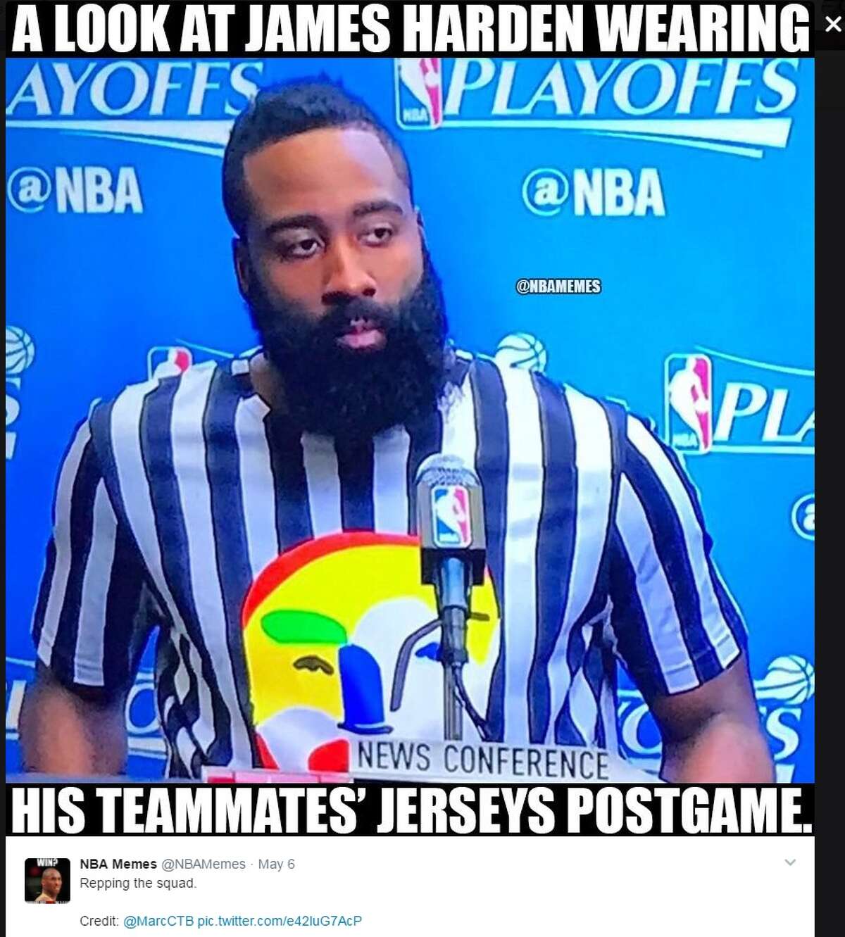 The latest NBA memes of the 2017 playoffs. Image source: Twitter