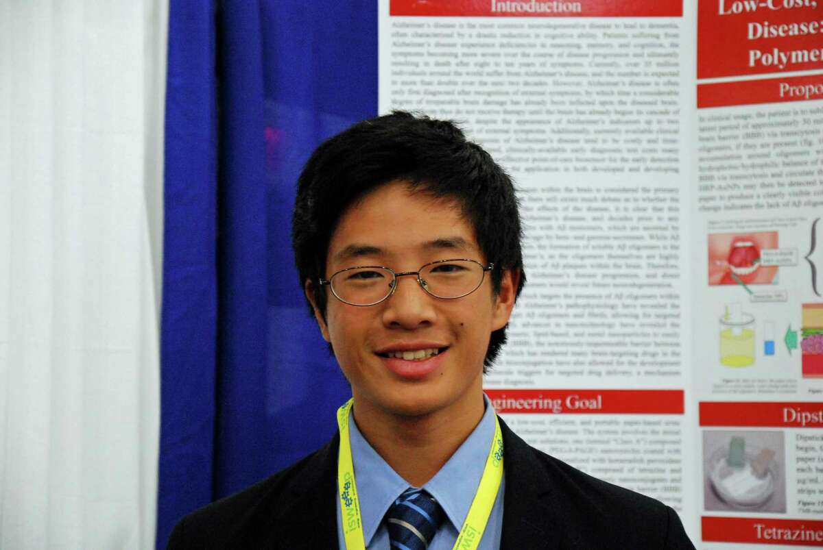 Senior William Yin won the gold medal in Health and Medicine at the 2017 ISWEEEP science competition in Houston, Texas.