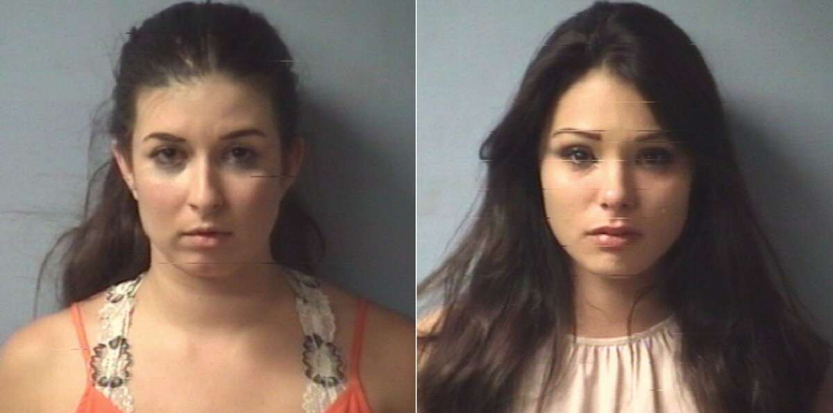 Marissa Ann Sluss (left) was recently arrested and charged with driving while drunk after she called the police on herself. In addition, passenger Hannah Webb (right) was charged with public intoxication. Click through to see the mugshots of those arrested with felony-level DWI offenses in Bexar County in April. 