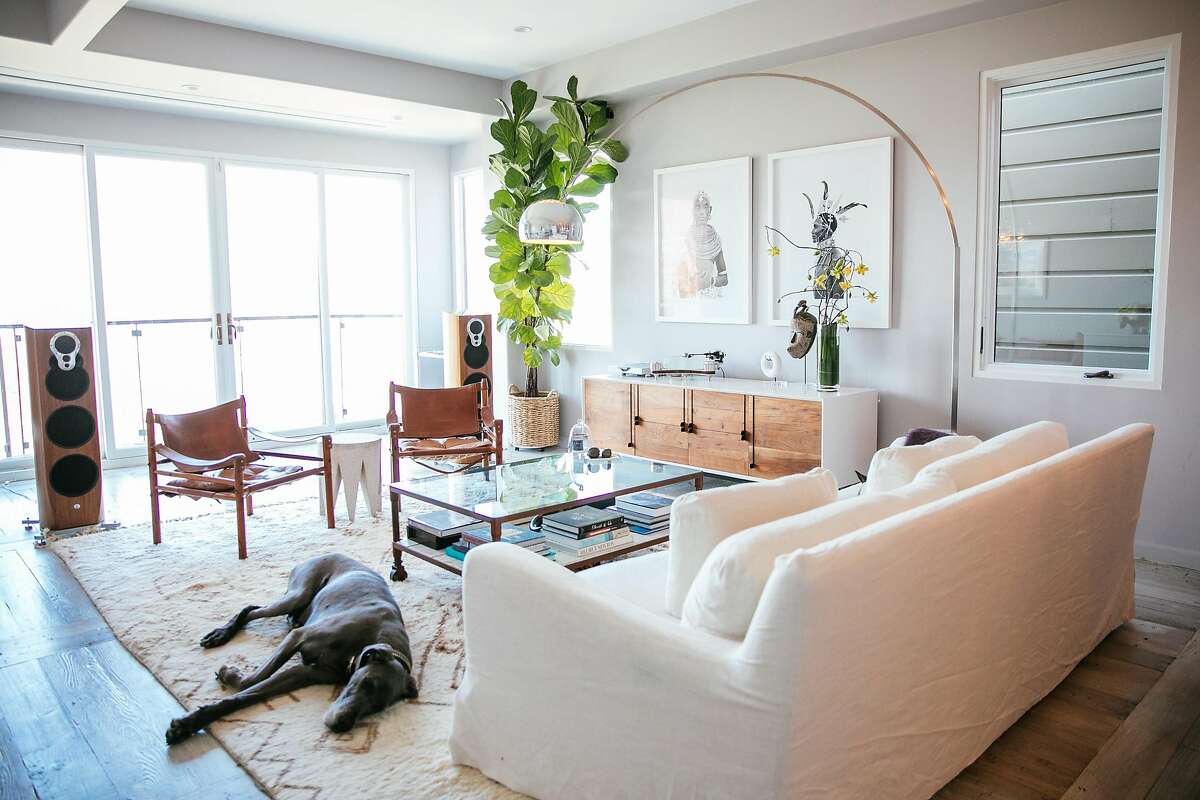 Living room of Benni Amadi and Carlos Delatorre's home in San Francisco, Calif. Saturday, May 6, 2017.