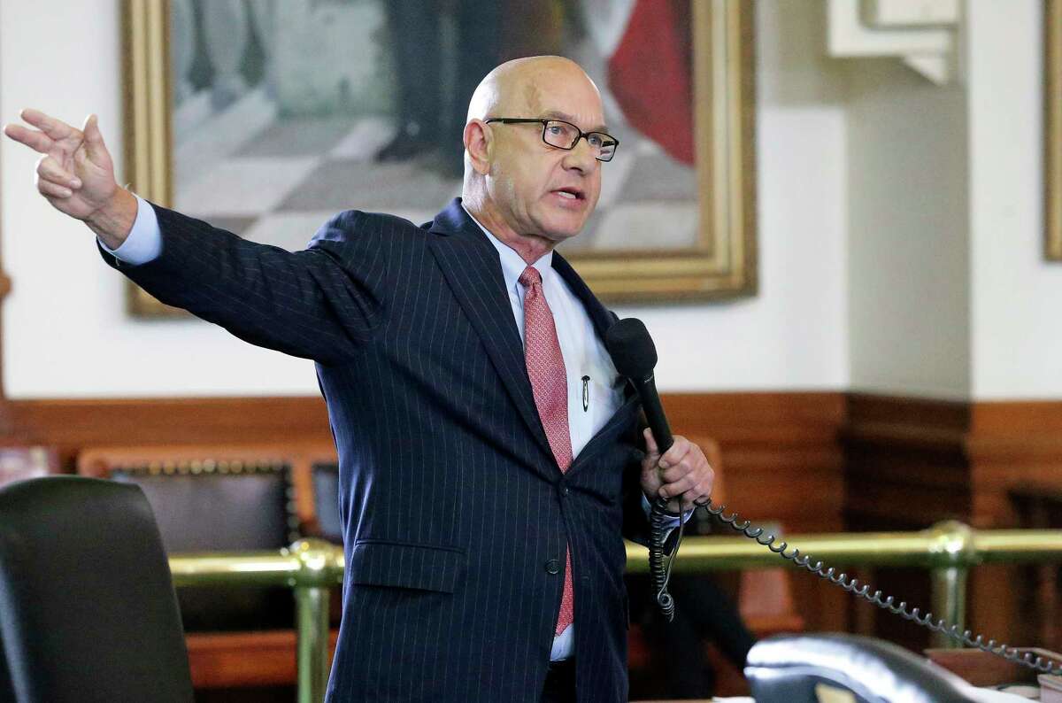 Senator John Whitmire, D-Houston, brings up a question for bill sponsor Charles Perry as the Senate debates before a final vote on sanctuary citie legislation on Wednesday, May 3, 2017.