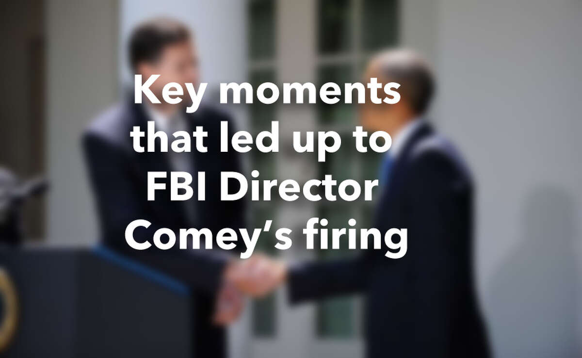 Key moments that led up to FBI Director Comey's firing. Compiled by reports from the Associated Press, New York Times and Washington Post.