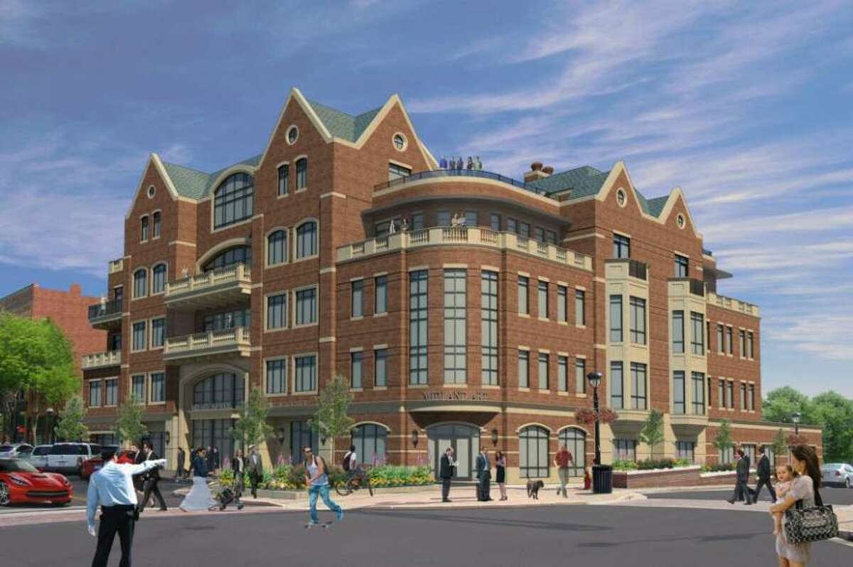 This rendering shows the H Residence before construction had started.