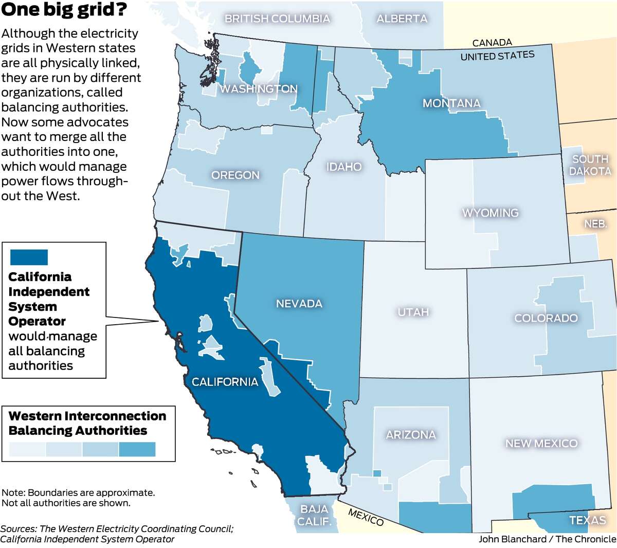 california electric grid map