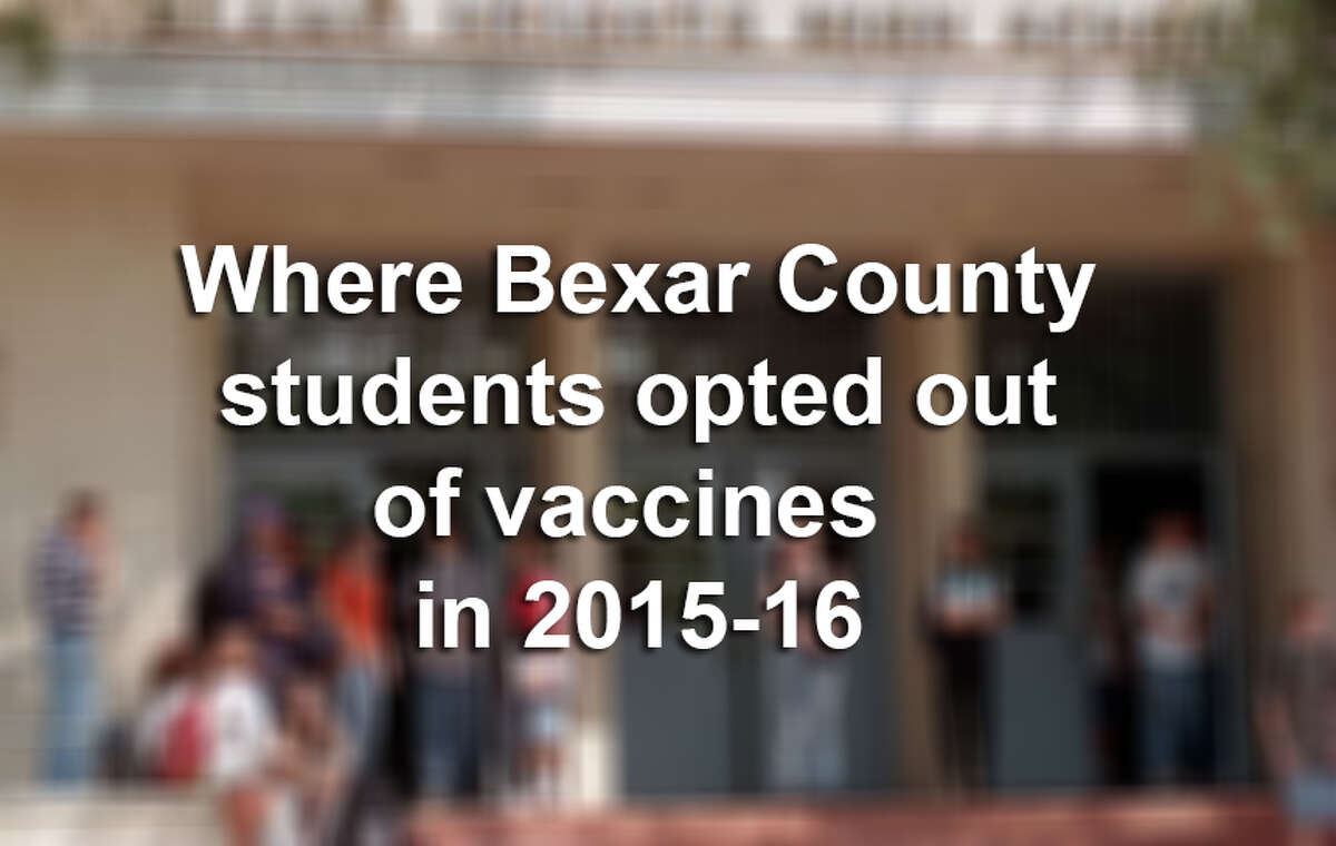 More than 1,500 students enrolled in Bexar County schools claimed exemptions from required vaccinations for personal or religious reasons click ahead to see where.