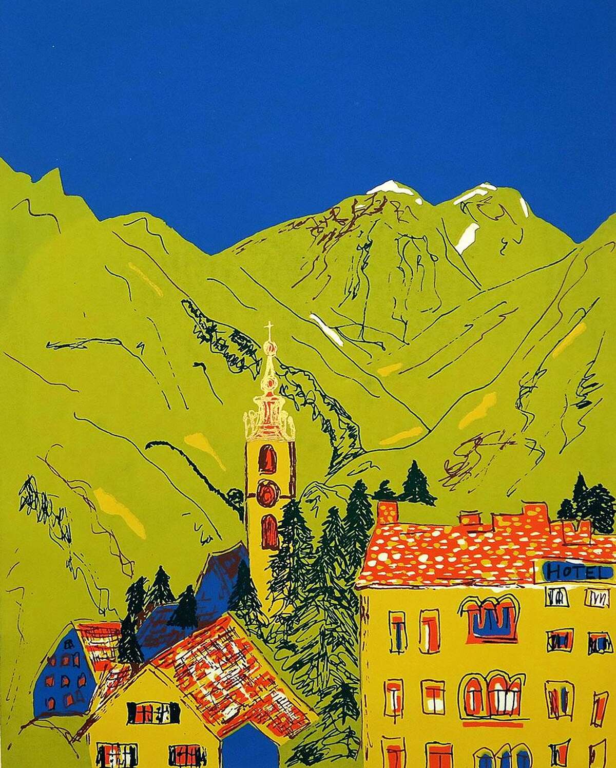 Kent Memorial Library will present an exhibit, “Then and Now,” featuring works by South Kent artist Thomas Franken May 1 through June 30. An opening reception with the artist will be held May 13 from 2 to 4 p.m. The show will feature a retrospective of more than 50 years of his artwork. Above is Andermatt Day Ori.