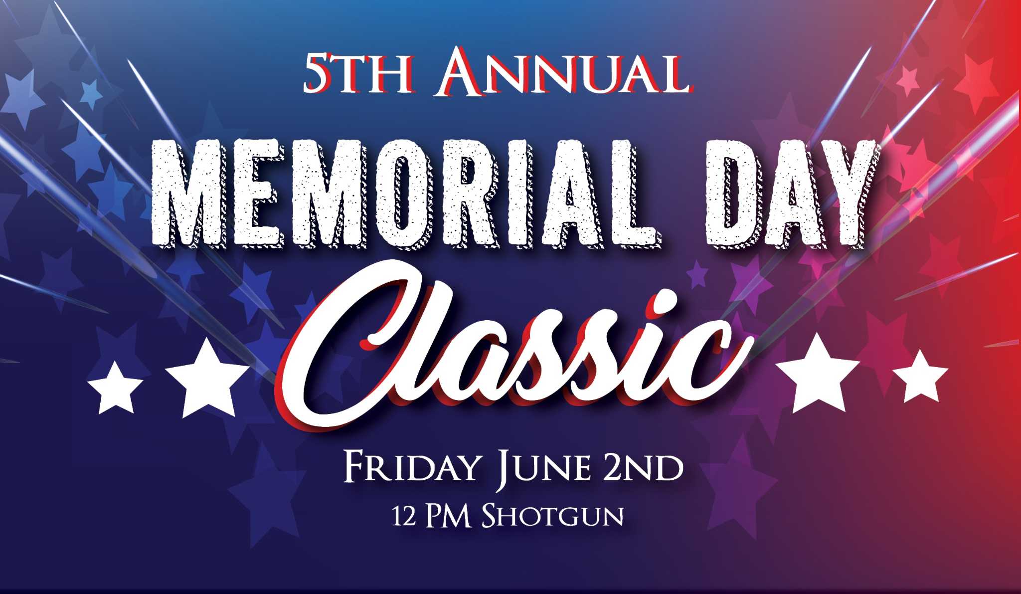 5th annual Memorial Day Classic tournament date set