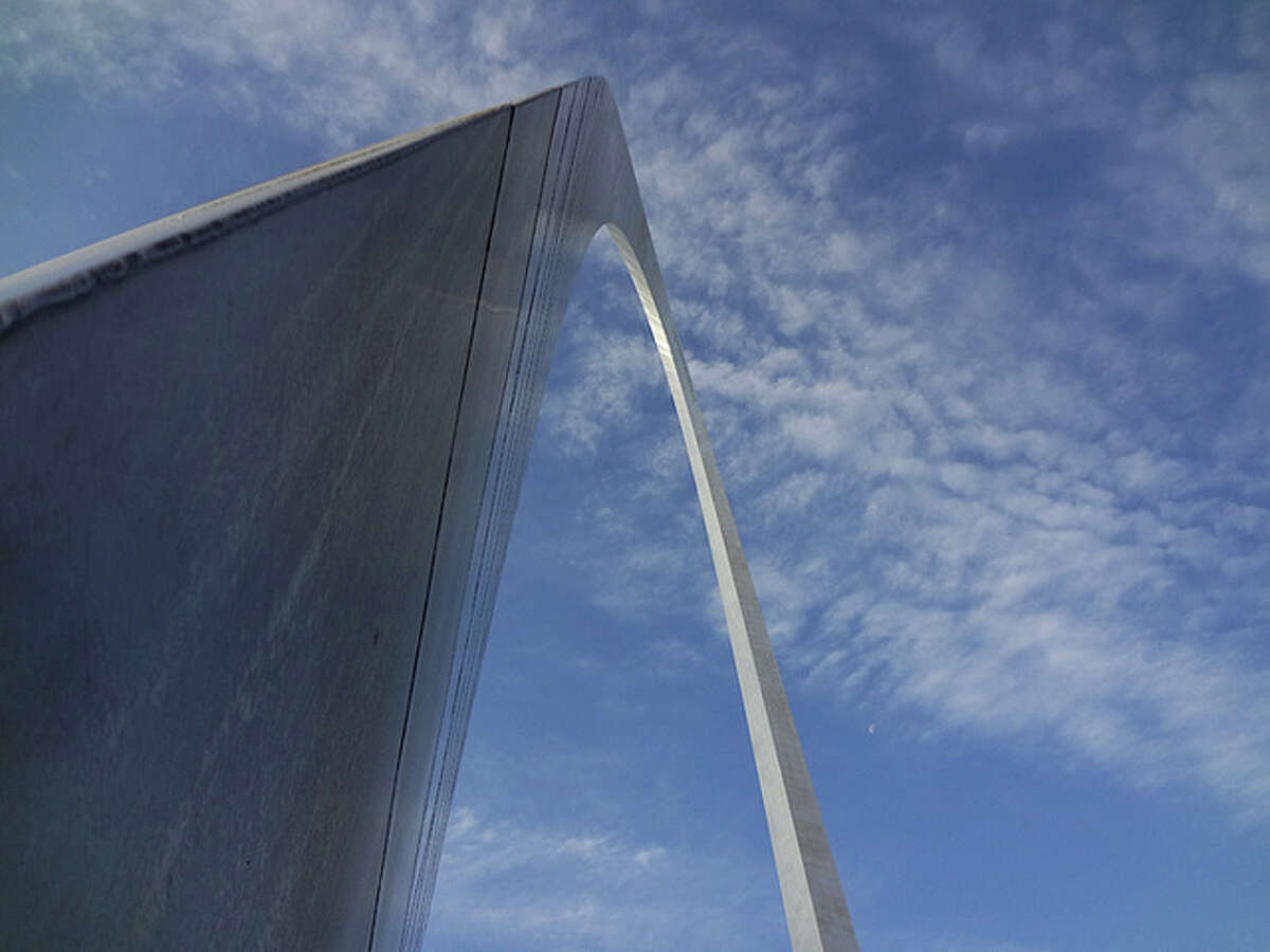 The Gateway Arch in downtown St. Louis.