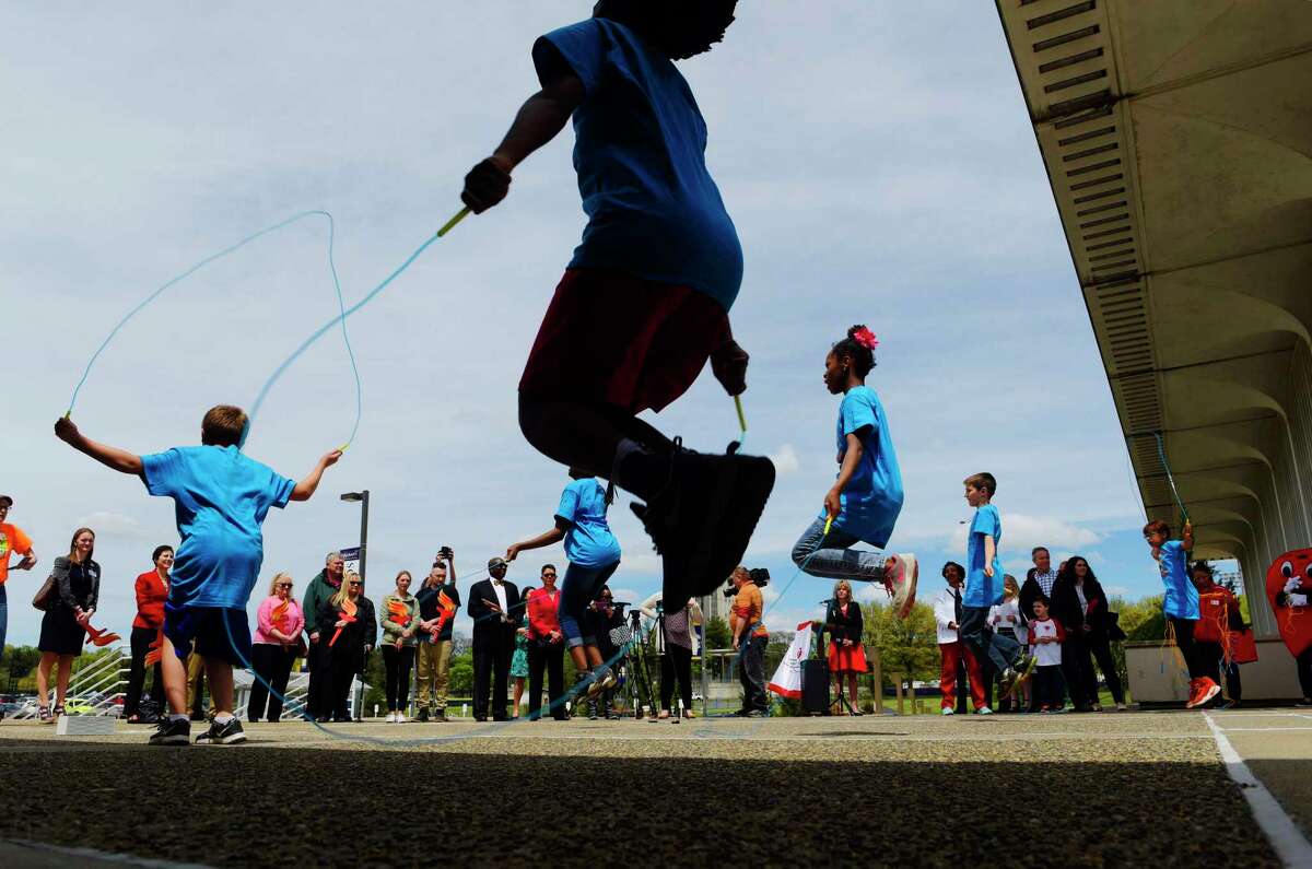 Photos American Heart Association torch ceremony
