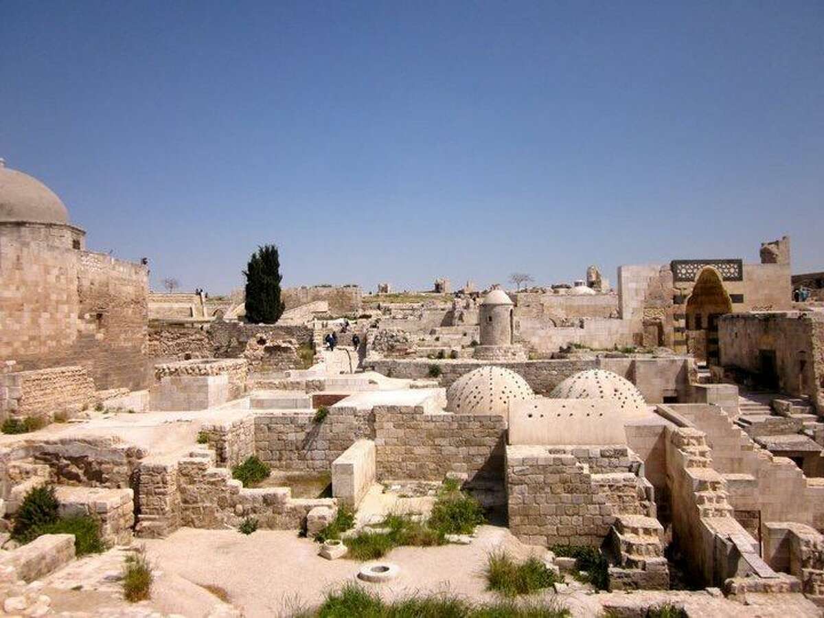 An inside view of the Aleppo Citadel in 2011, photographed by Megan Laney. The 13th-century historical site in Aleppo, Syria has since been damaged in the country's civil war.