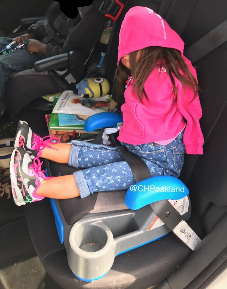 Driver pulled over in I80 carpool lane with doll as passenger