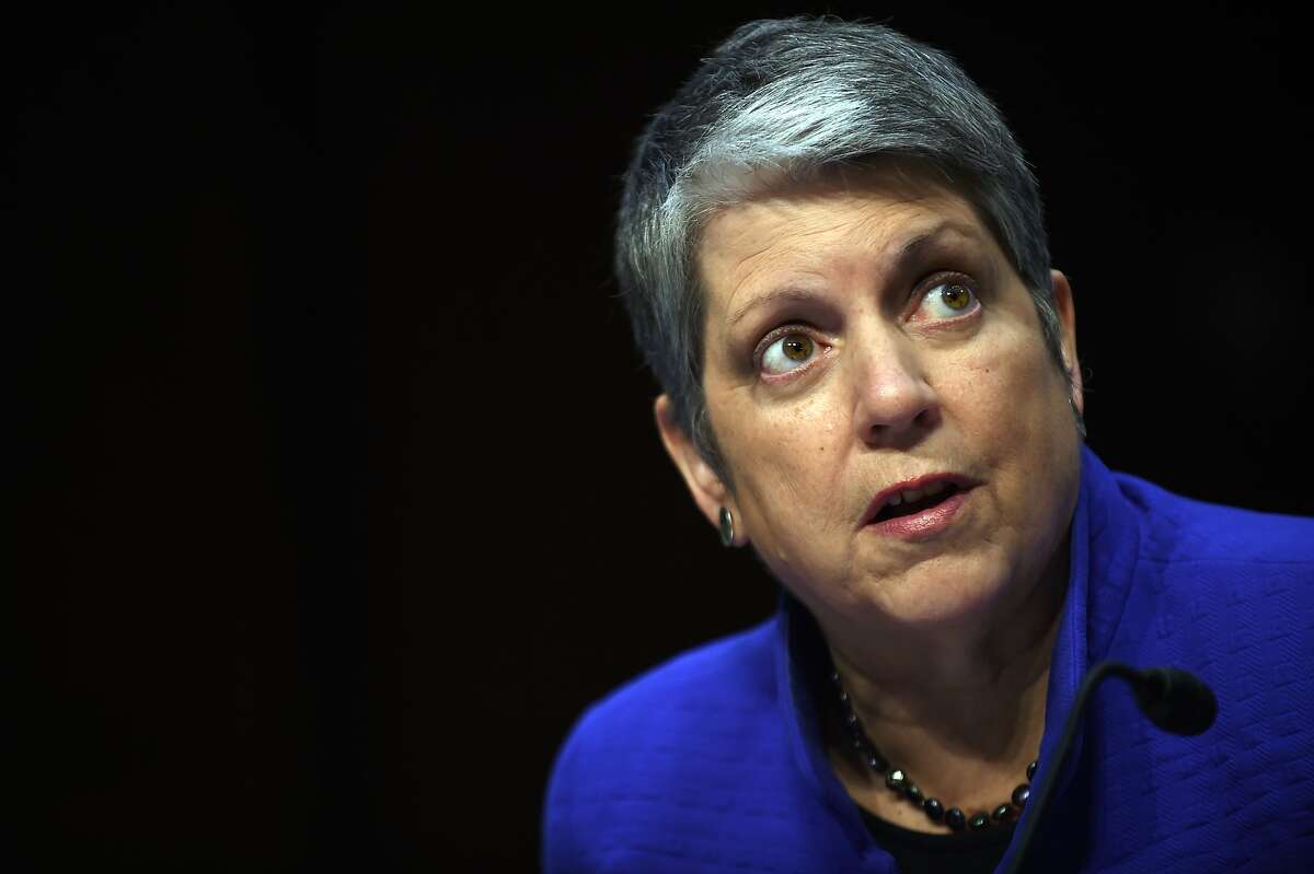 Janet Napolitano, president of the University of California, speaks during a hearing of the Senate Health, Education, Labor, and Pensions Committee on July 29, 2015 in Washington, DC.