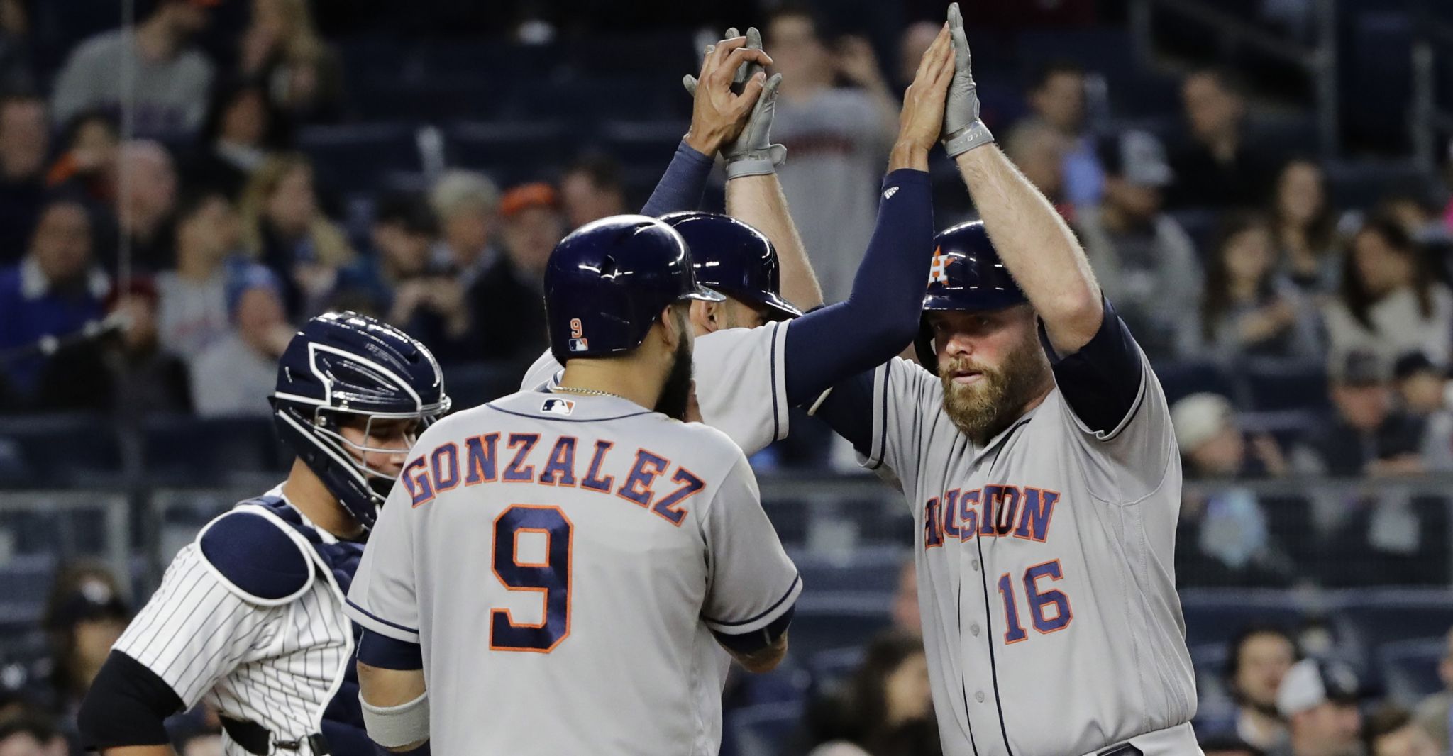 Astros' Brian McCann hopes to return from concussion Saturday