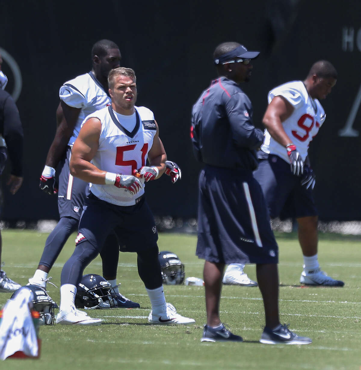 Texans rookie Dylan Cole catches coaches' eye