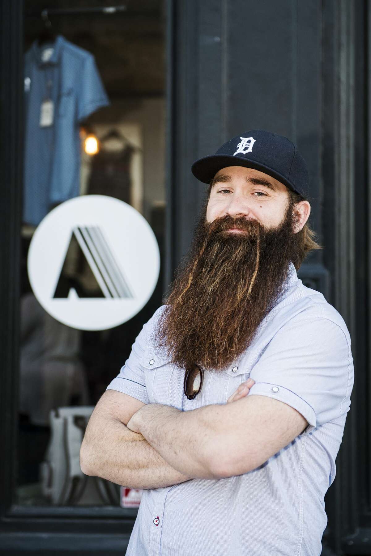 Scott Pawlak of Midland won the overall best beard during the second Battle of the Beards Thursday at Albert's General Store in Bay City. "My wife's been begging me to shave it, but that's not happening," Pawlak said of his beard.