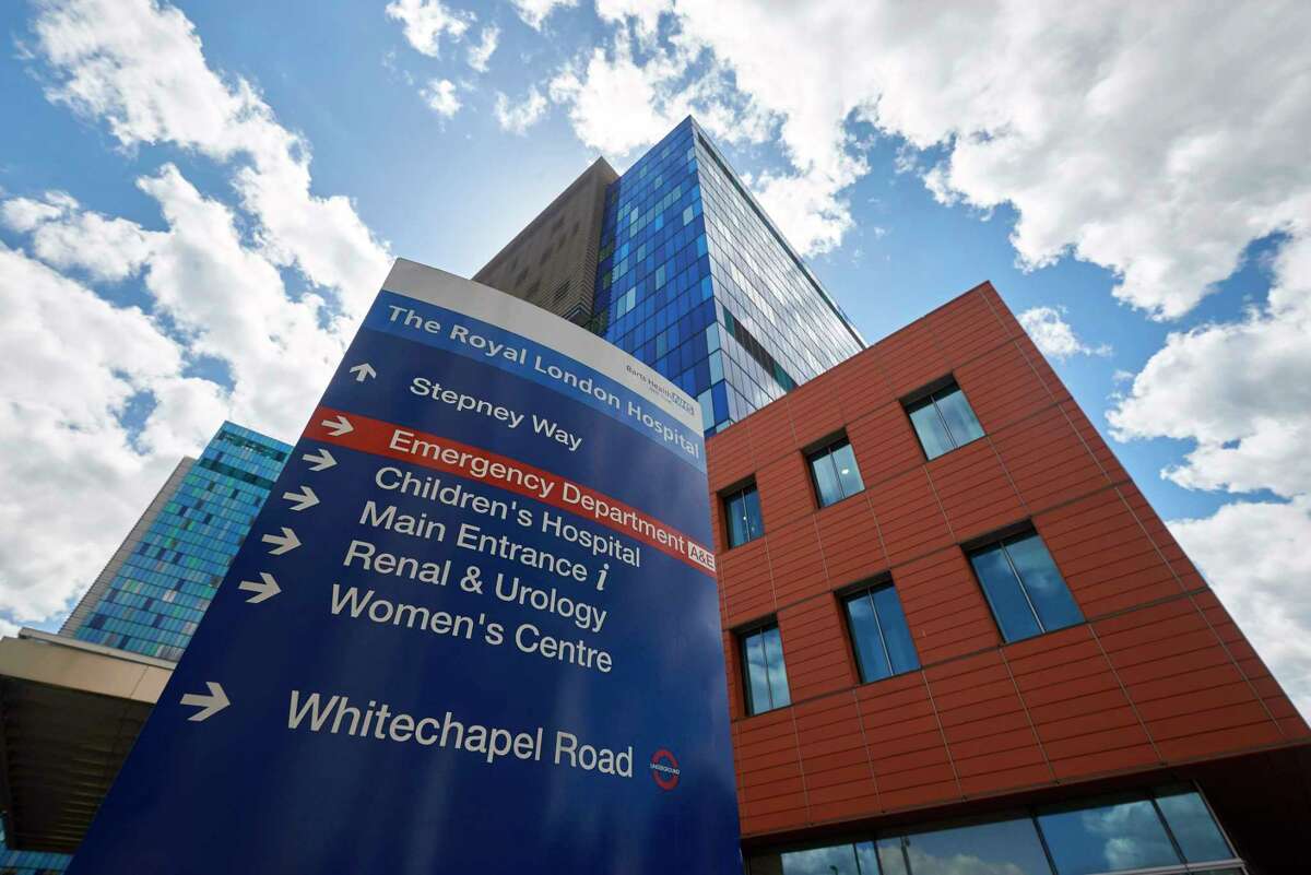 Signage is seen outside The Royal London Hospital in London on May 14, 2017. The unprecedented global cyberattack has hit more than 200,000 victims in scores of countries, Europol said on May 14, 2017, warning that the situation could escalate when people return to work. In Britain, the attack disrupted care at National Health Service facilities, including The Royal London Hospital, part of the largest NHS Trust in England. / AFP PHOTO / Niklas HALLE'NNIKLAS HALLE'N/AFP/Getty Images