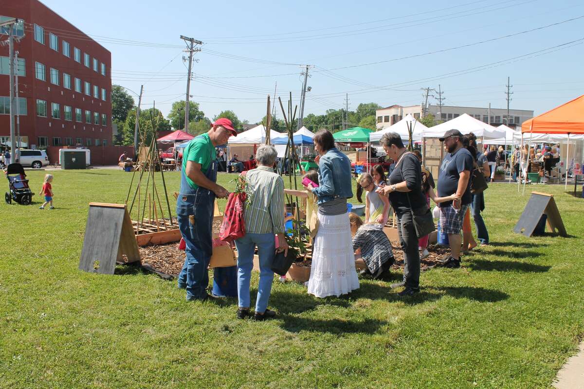 A children's garden - part of the Goshen Market's Market Sprouts program- debuted Saturday for the new market season. Children will be tending to the garden every Saturday when the market is open.