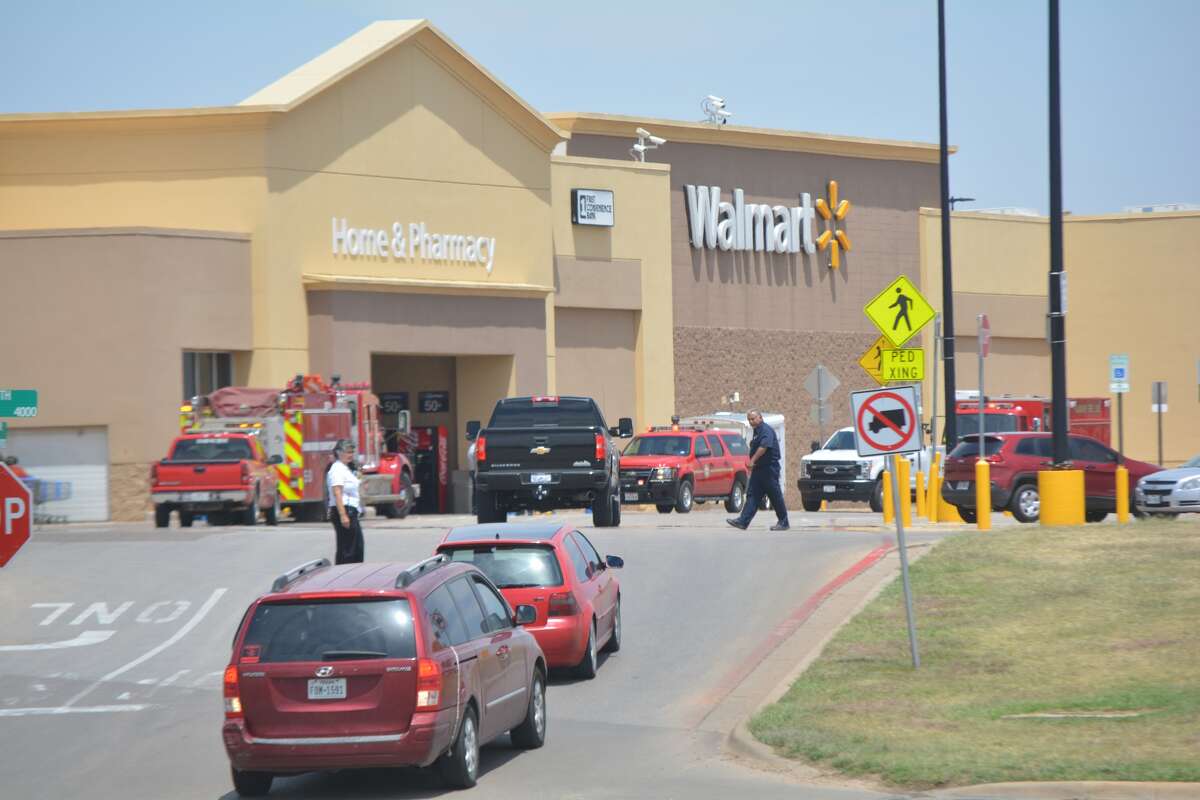 Plainview’s Walmart Supercenter was closed for more than three hours Monday for a possible natural gas leak, but reopened about 3:15 p.m. after it was determined that a shutoff value was inadvertently opened by a crew replacing skylights broken in a recent hail storm. No other leak was detected despite an exhaustive search. Plainview Fire Department/EMS and Atmos Energy personnel were called to the Walmart Supercenter about 11:50 a.m. Monday after customers complained of the smell of natural gas. Twelve to 14 individuals were subsequently taken to the Covenant Health Plainview Emergency Room for evaluation and treatment. According to fire officials and a Walmart corporate spokesperson, the building was quickly evacuated and a search began for the source of the natural gas. While the building was closed, Walmart associates could be observed clustered near the east parking lot entrance across from Chili’s Restaurant. Other associates were stationed at parking lot entrances directing motorists away from Walmart property. The corporate spokesman said the store reopened after it was determined that someone repairing broken skylights accidentally opened a gas shutoff valve with their foot when they stepped back while working. The spokesman said no leak was detected inside the building, and the open shutoff value on the roof was determined to be the only source of escaping natural gas.