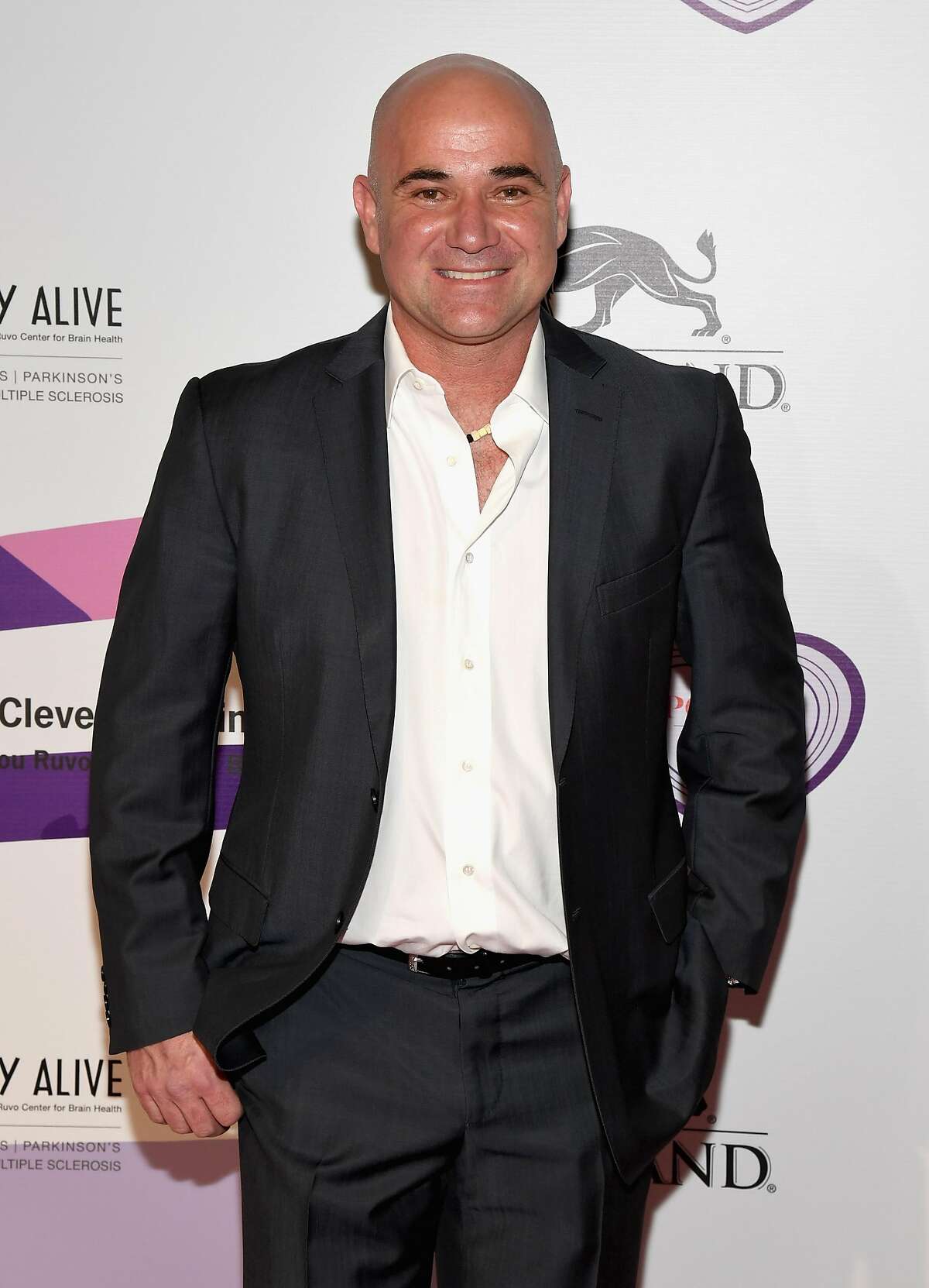 LAS VEGAS, NV - APRIL 27: Former tennis player and Community Achievement Award recipient Andre Agassi attends the 21st annual Keep Memory Alive "Power of Love Gala" benefit for the Cleveland Clinic Lou Ruvo Center for Brain Health honoring Ronald O. Perelman at MGM Grand Garden Arena on April 27, 2017 in Las Vegas, Nevada. (Photo by Ethan Miller/Getty Images for Keep Memory Alive)