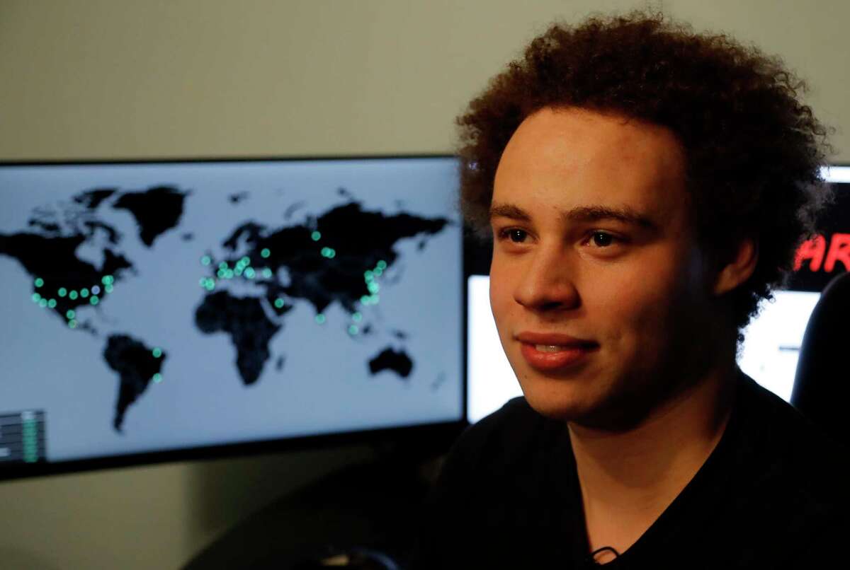 British IT expert Marcus Hutchis who has been branded a hero for slowing down the WannaCry global cyber attack, during an interview in Ilfracombe, England, Monday, May 15, 2017. Hutchis thwarted the virus that took computer files hostage around the world, including the British National Health computer network, telling The Associated Press he doesnÂ?’t consider himself a hero but fights malware because Â?“itÂ?’s the right thing to do.Â?’Â?’ (AP Photo/Frank Augstein)