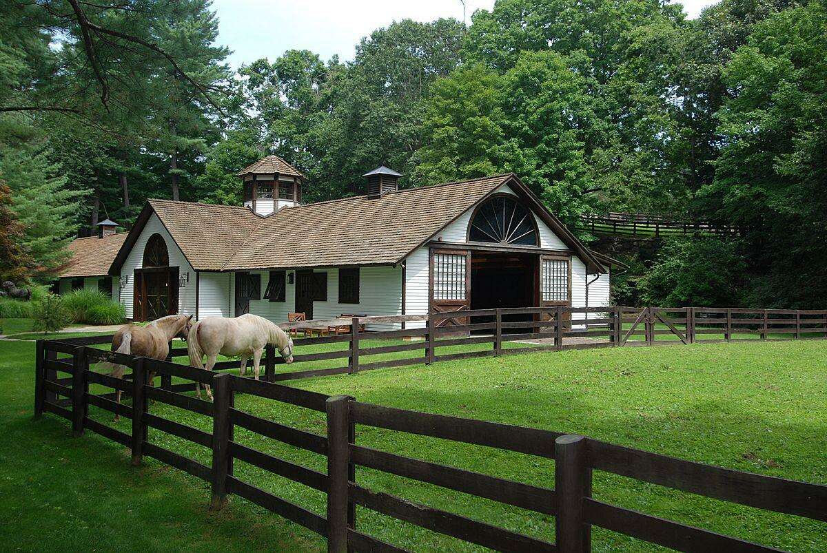 Ranch House With Horses