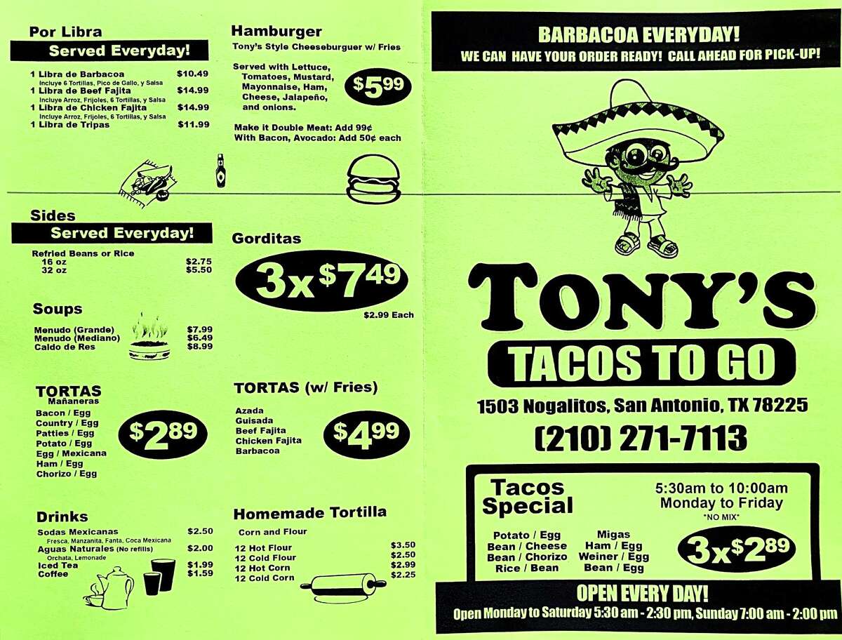 365 Days of Tacos Tony’s Tacos To Go