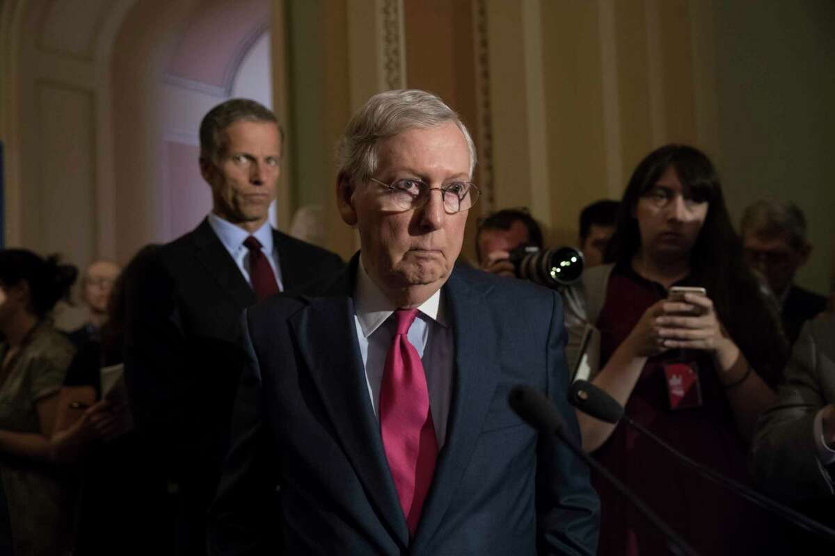 Senate Majority Leader Mitch McConnell of Ky. says that part of Congress' problem getting things done is there is too much drama at the White House.