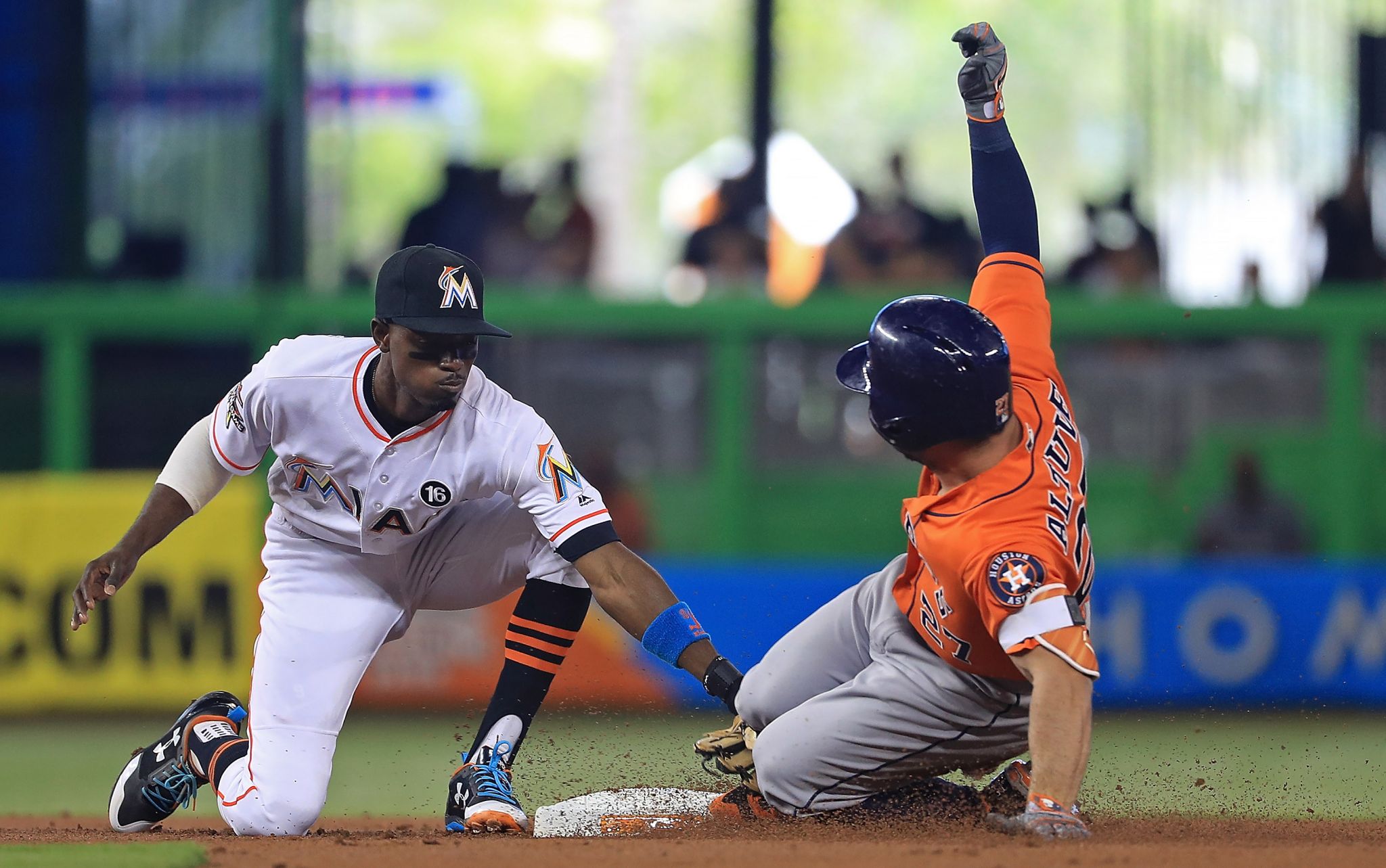 Marlins' Giancarlo Stanton, Astros' Jose Altuve capture baseball's