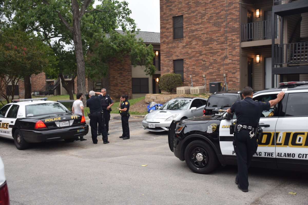 Police say four victims were zip tied and robbed of their personal belongings Thursday, May 18, 2017, at an apartment complex in the Northwest Side.