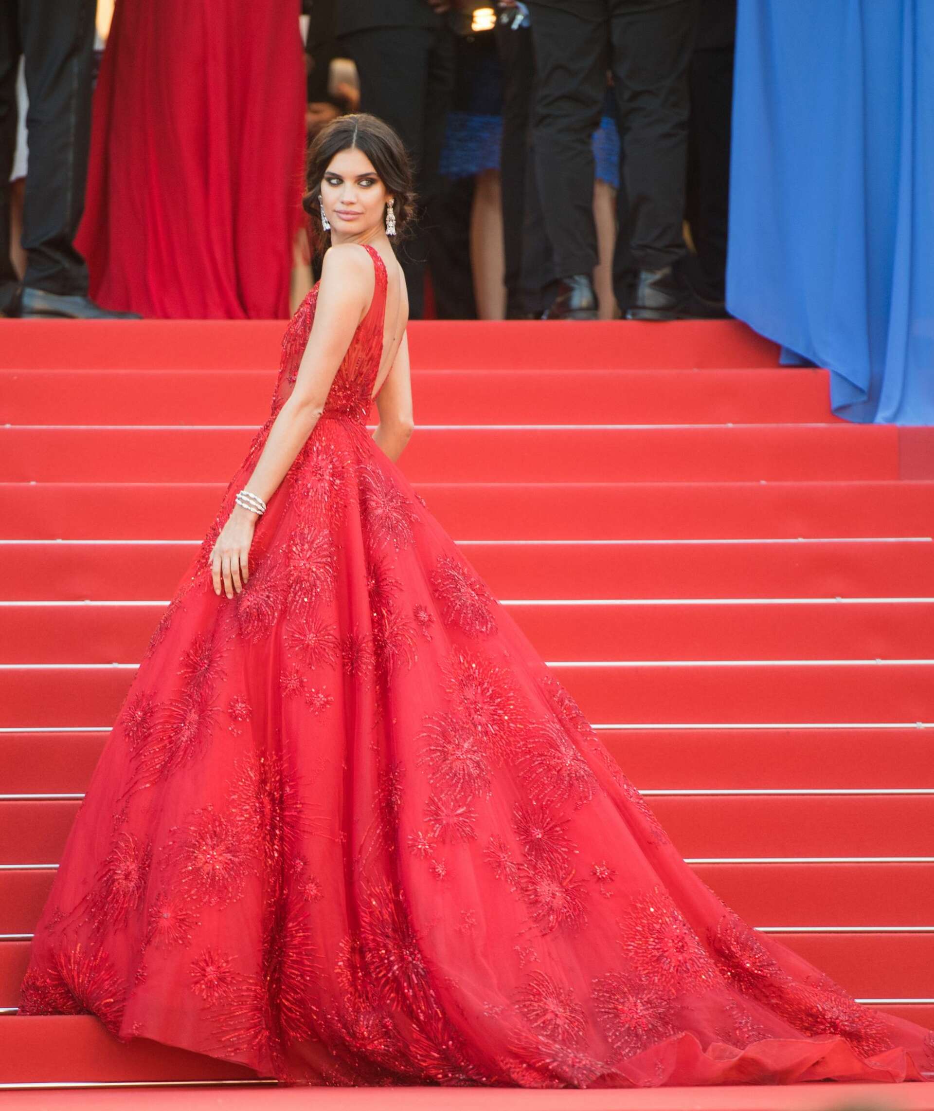 dior red dress bella hadid Bella Hadid Remains Cannes' Queen of the Red Dress