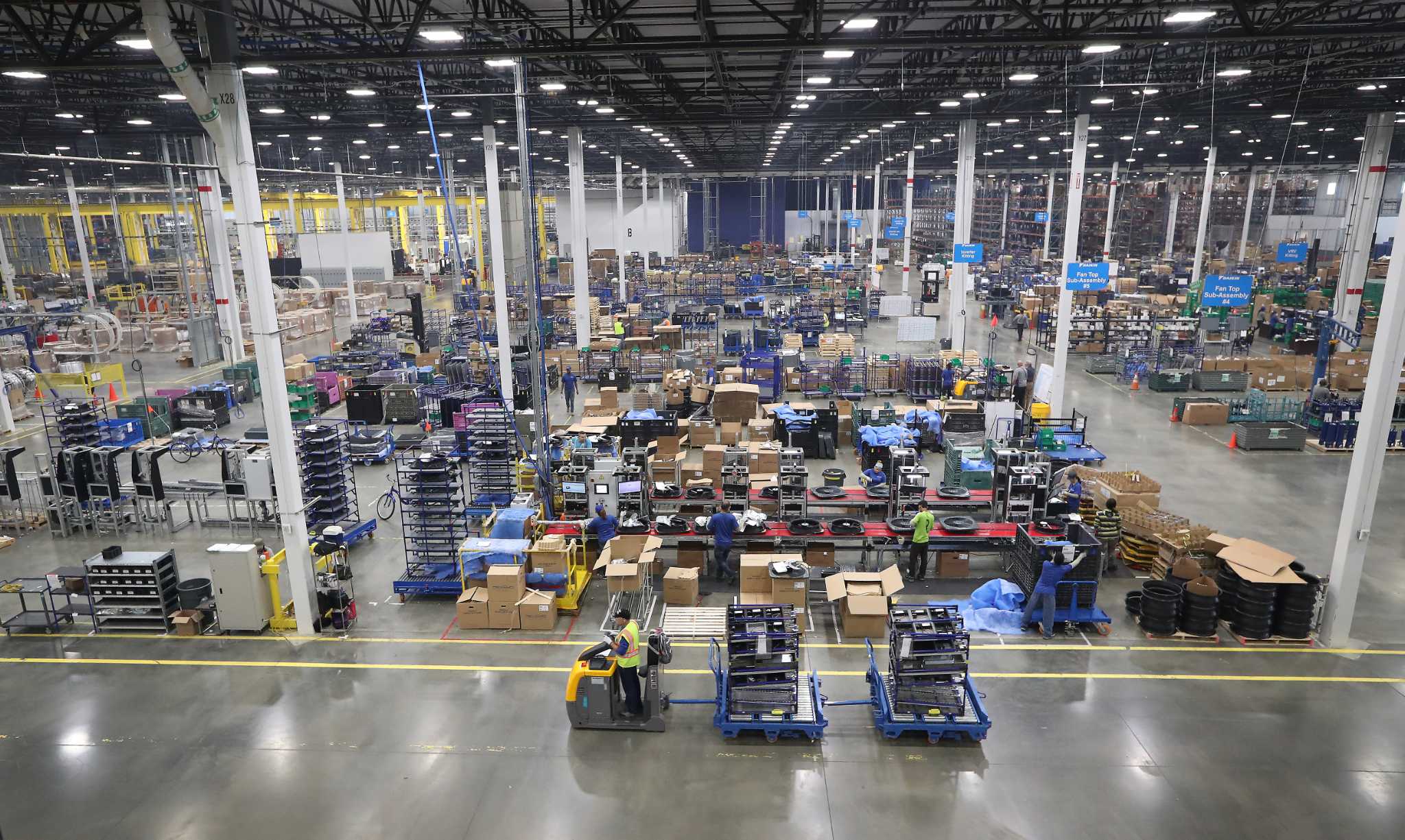 On outskirts of Houston giant HVAC plant employs thousands