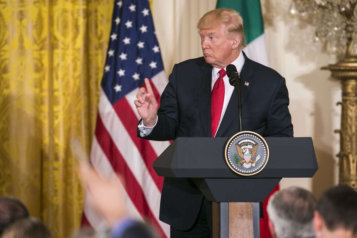 President Donald Trump, at the White House in Washington, April 20, 2017. The New York Times found Trump to have made false statements on virtually every working day of his presidency; on April 20 he accused Iran of not adhering to the spirit of the nuclear deal, a day after his State Department confirmed that Tehran was in fact complying. (Al Drago/The New York Times)