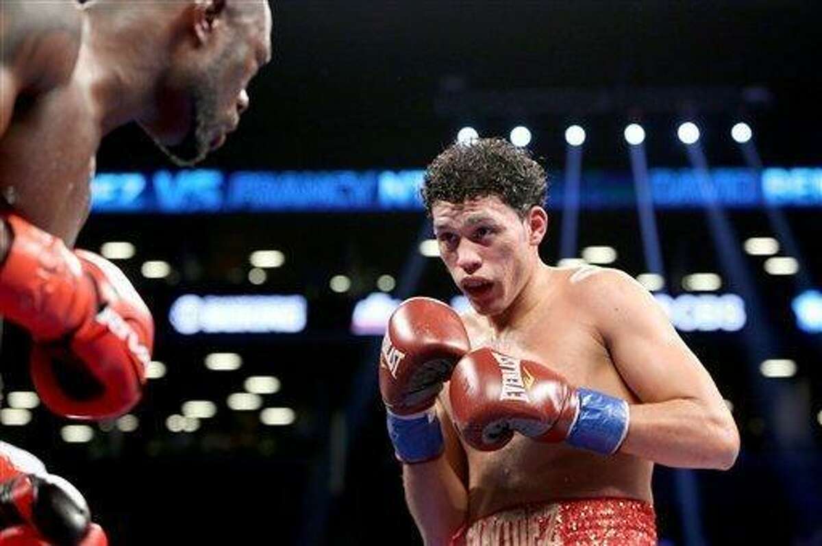 In the main event of Saturday's FS1 Premier Boxing Champions event at Laredo Energy Arena, David Benavidez (17-0, 16 KOs), pictured, puts his unbeaten record on the line against Porky Medina (37-7, 16). The winner will challenge for the super middleweight world title.