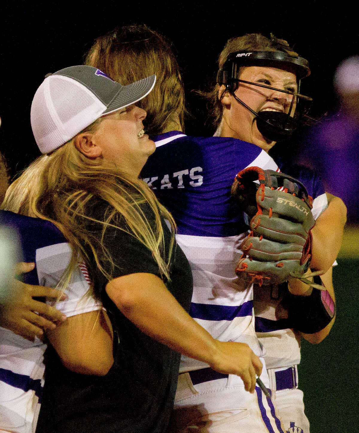 Willis starting pitcher Casey Dixon (10) celebrates after striking out Gretchen Mead of #1 Kingwood Park to win Game 3 of a Region III-5A semifinal series Friday, May 19, 2017, in Willis.