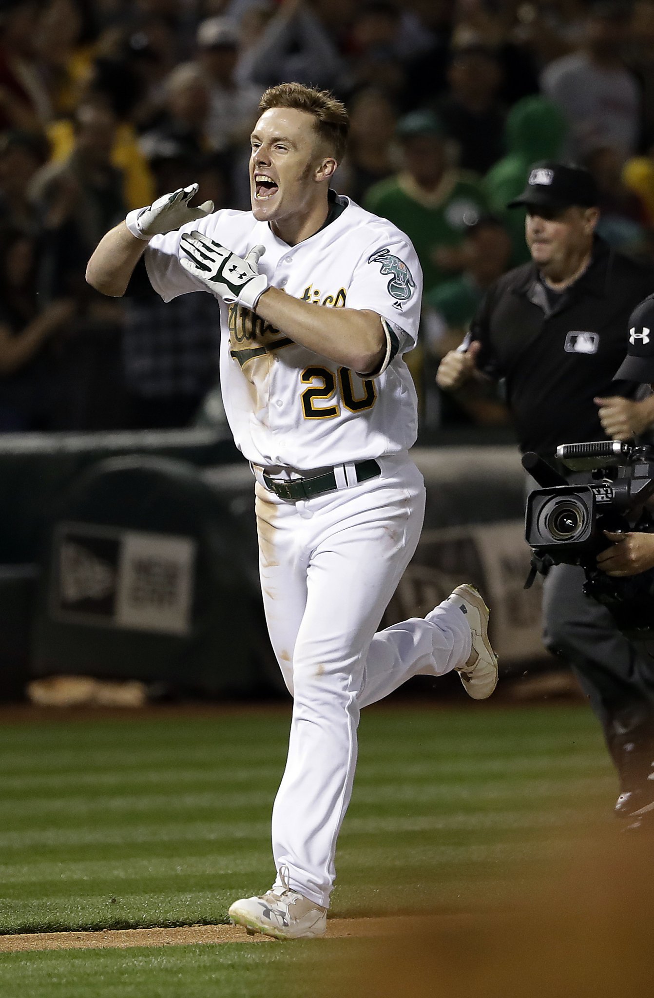 A's Mark Canha returning before All-Star break deemed unlikely