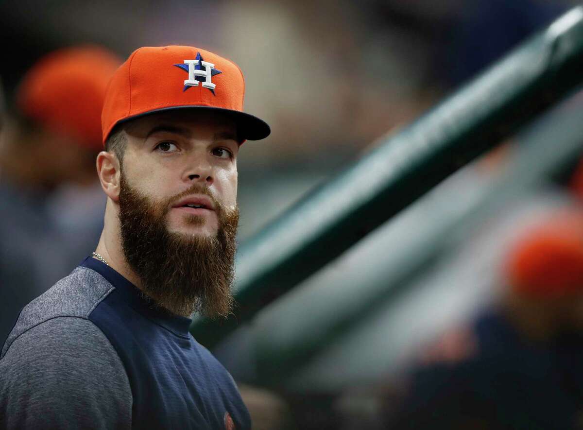 Houston Astros starting pitcher Dallas Keuchel (60) during the eighth inning of an MLB baseball game at Minute Maid Park, Sunday, May 21, 2017.