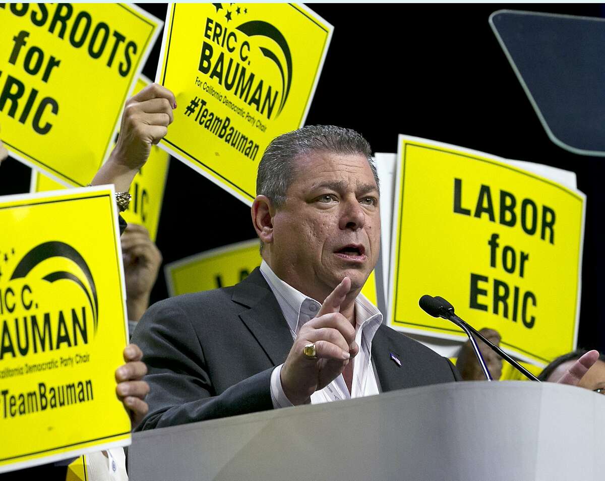 Eric Bauman was narrowly elected the new chairman of the California Democratic Party, to the disappoint of the progressive wing at the state party convention.