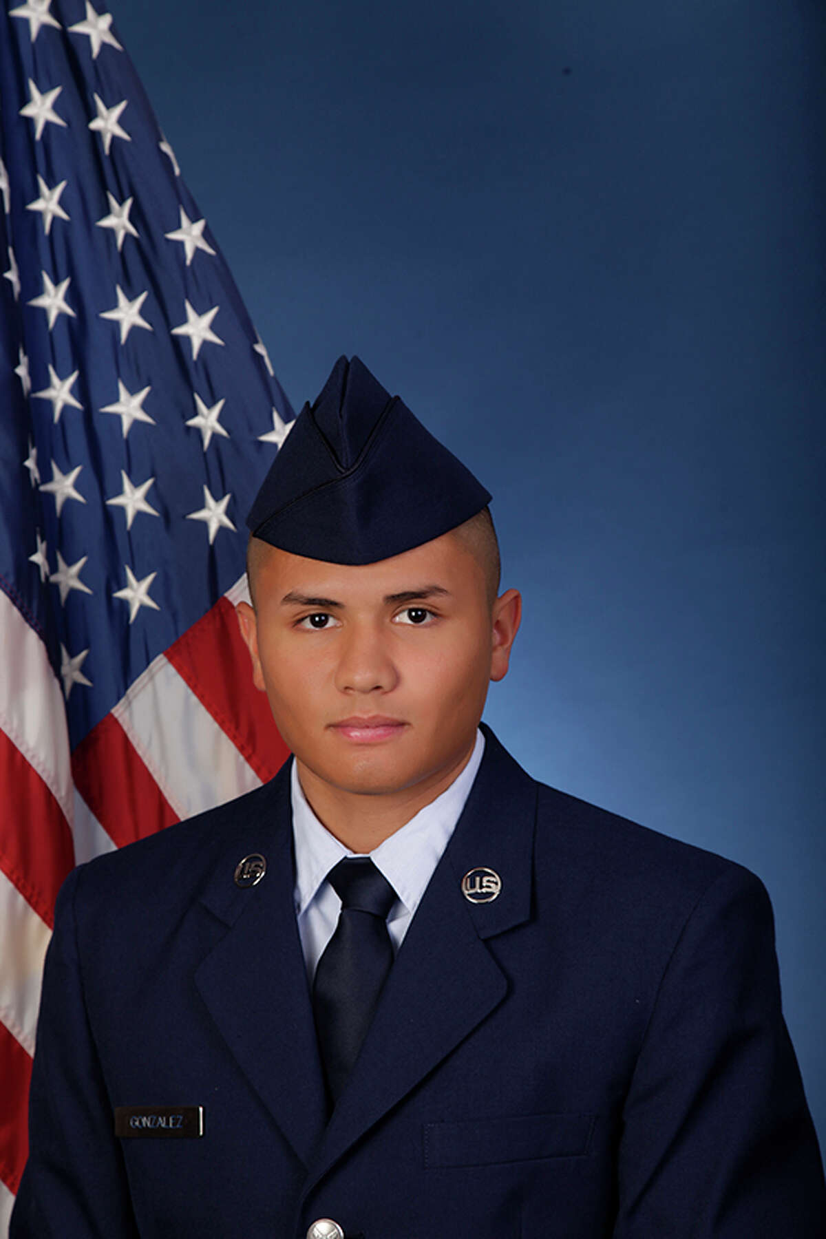 U.S. Air Force Airman Kaylob J. Gonzalez recently graduated from basic training at Joint Base San Antonio-Lackland.