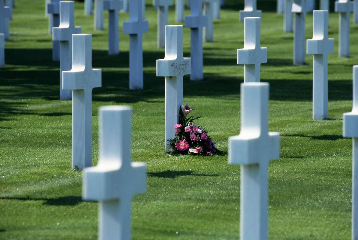 My grandmother's first husband died and lies buried in the American Cemetery in Normandy, France.