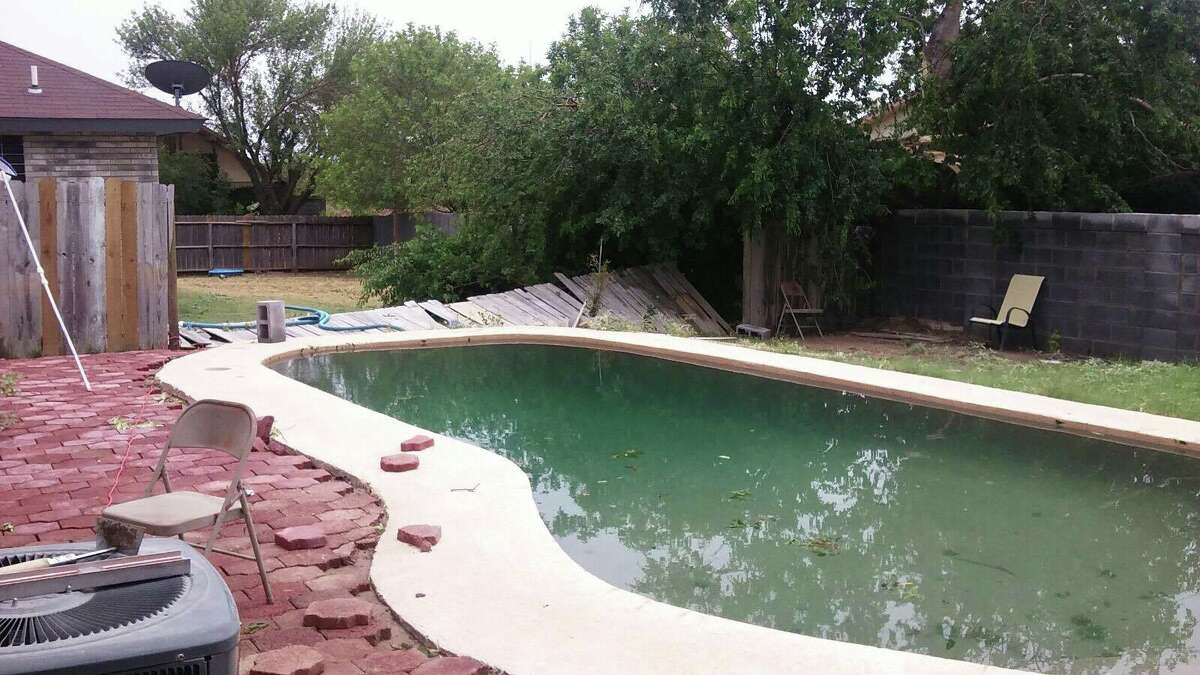 This reader-submitted photo shows wreckage in Laredo from the thunderstorm that occurred Sunday, May 21, in Laredo. Click through this gallery to see photos of the storm and its aftermath.